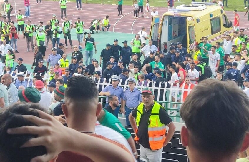 مشجعي مولودية الجزائر حادثة