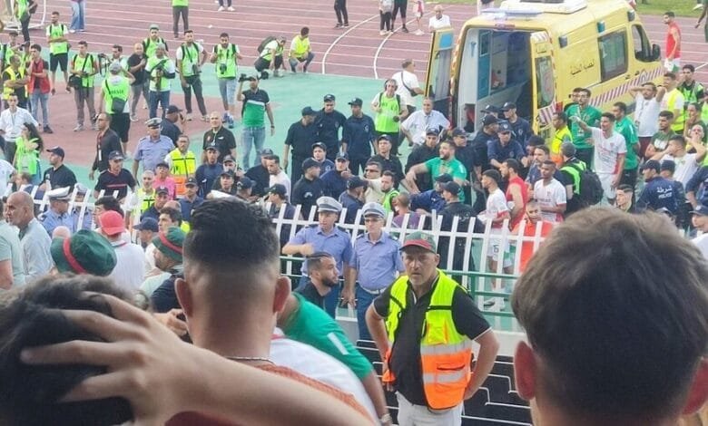 مشجعي مولودية الجزائر حادثة